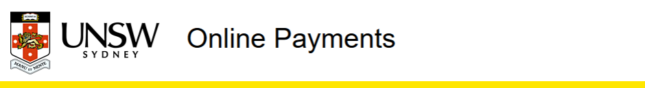 UNSW Online Payments